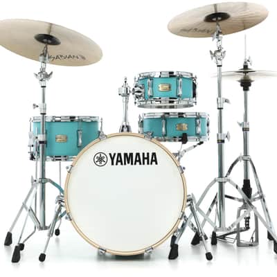 Yamaha SBP0F4H Stage Custom Hip 4-piece Shell Pack - Matte Surf Green image 1