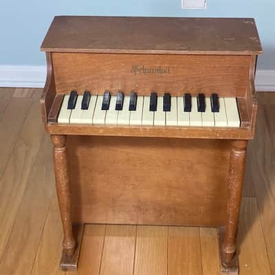 Schoenhut Antique Wooden 25-Key Upright Toy Piano, 20" High, Works Great! image 1