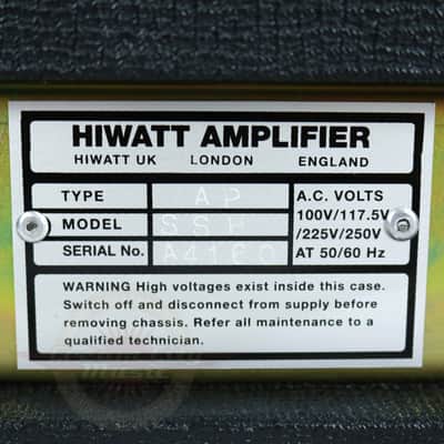 2004 Hiwatt Custom SSH Studio/Stage MK II 40/20W Boutique Tube Amp Head image 4
