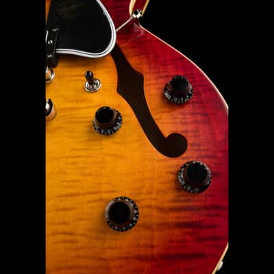 Heritage Custom Core Collection H-535 Dark Cherry Sunburst with Case - Serial # HC1231030 image 8