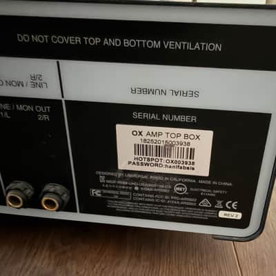 Universal Audio OX UA OX Amp Top Box + Pelican Storm iM2600 Case + Cables image 7
