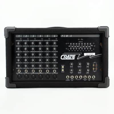 Used AS/IS Crate PCM-6 Black Powered Mixer image 1