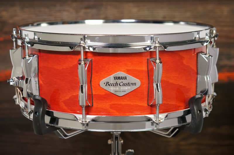 Yamaha 5.5x14" Beech Custom Snare Drum - Cherry image 1