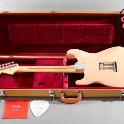 2021 Fender MIJ Japan Hybrid II Stratocaster Flamingo Pink w/ Tweed HSC image 6