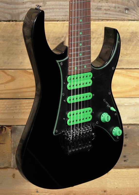 Ibanez Steve Vai Signature UV70P 7-String Electric Guitar Black w/ Gigbag image 1