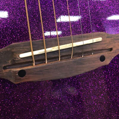 ESP LTD TL-6 Acoustic / Electric Guitar - Purple Sparkle Burst image 13