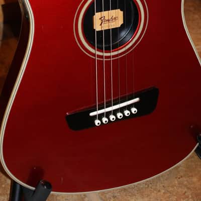 Fender Santa Rosa 1989 Red Electric/Acoustic image 4