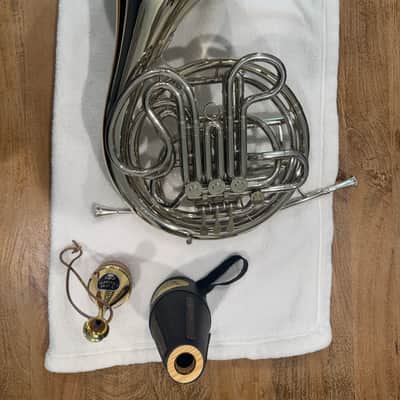C.G. Conn 8D CONNstellation Professional Model Double French Horn with Fixed Bell 2000’s - Nickel-Silver image 1