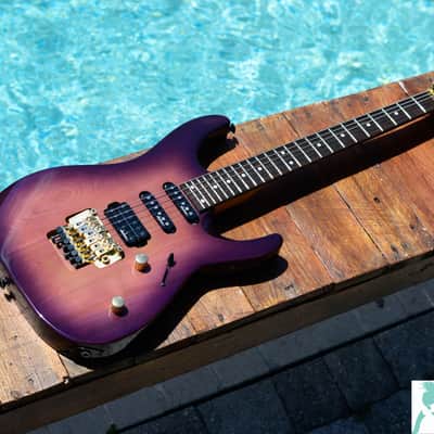 1992 Charvel Jackson CDS-075-SSH STVB (See Through Violet Blue