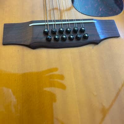 Washburn 12-String Dreadnought Acoustic Sunburst w/ Hard Case image 12