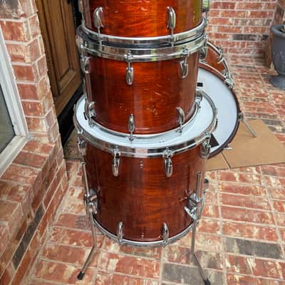 Gretsch 1979 Drop G Walnut 24-13-14-18 Drum Set image 9
