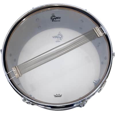 1960's Gretsch 6.5"x14" Dixieland Snare Drum in White Marine Pearl image 8