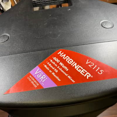 Harbinger VARI V2115 - Powered Speaker 15" - 600W - 2-Way Powered Loud Speaker image 2
