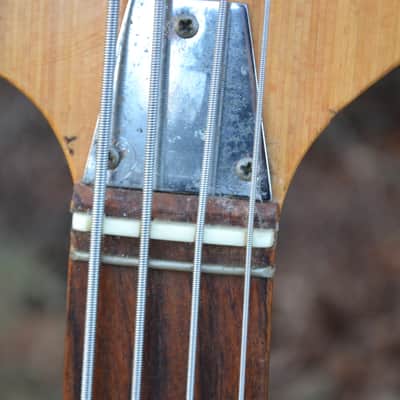 Vintage 1960's Intermark Cipher Bass Guitar Offset Body & Hockey Puck Headstock image 9