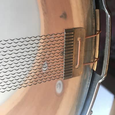 Slingerland 50s Radio King 5.5”x14” Rare Solid Blue Duco Lacquer Snare image 4