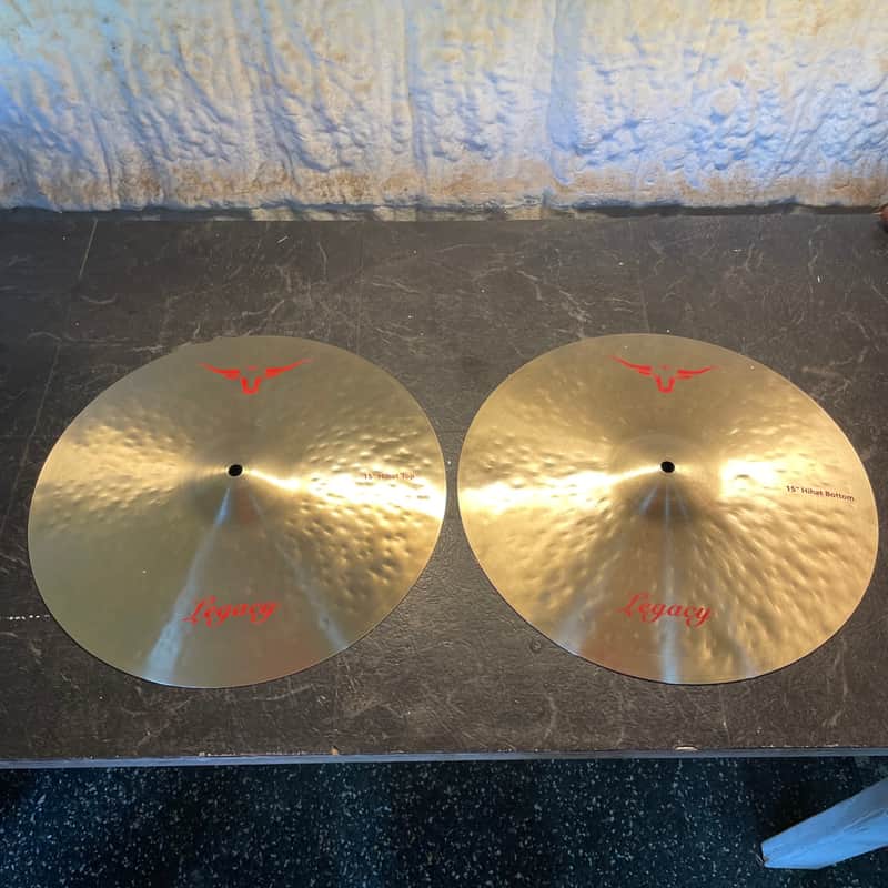 WILD BULL Legacy Series Hand Forged & Hammered 15" hi hat set image 1