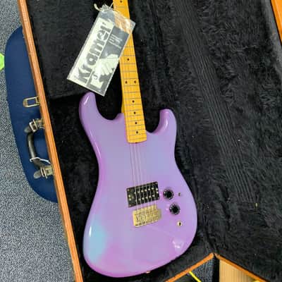 Kramer 1981 Pacer Special B-Series Strat Head 1981 Vintage Melaga Purple image 1