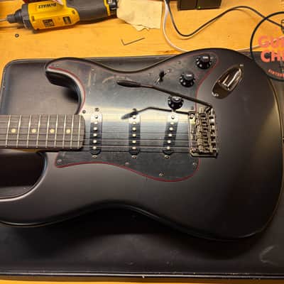 2025 Fender MIJ Japan Limited Hybrid II Noir Stratocaster Black Tweed HSC image 13