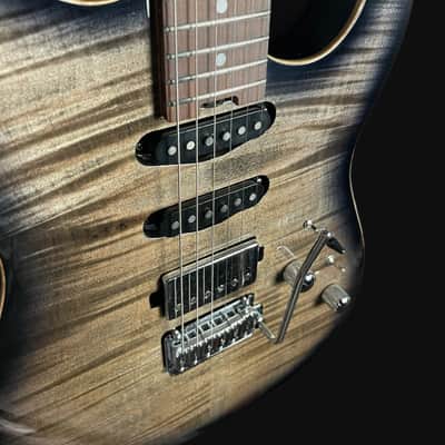 CREAM T POLARIS CUSTOM HSS Electric Guitar In Black Hole Burst image 8