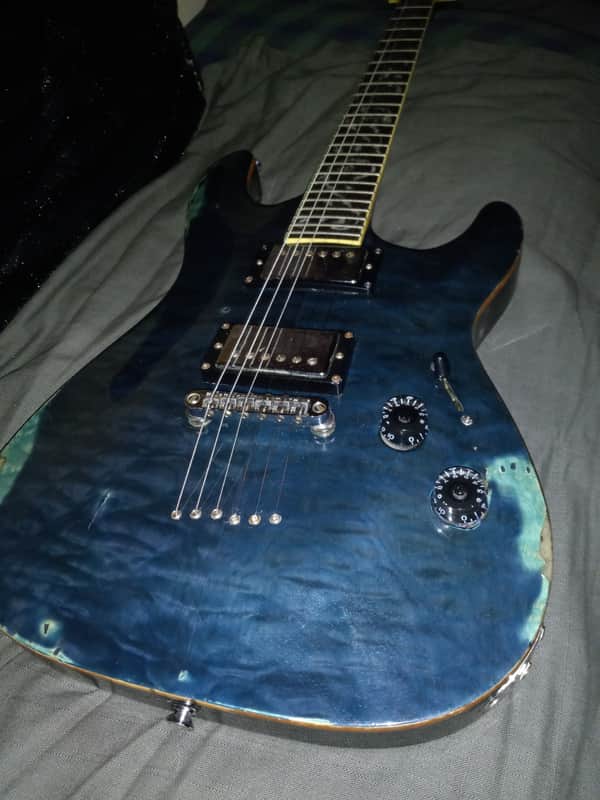 Schecter Diamond C-1 Classic Vine 2000's blue image 1