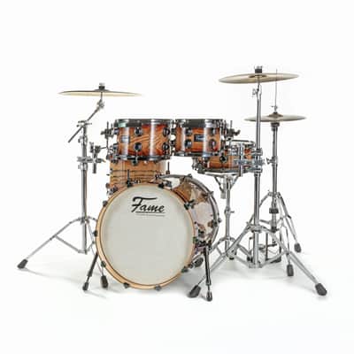 Fame Fortress Studio Shell Set Brown Burst - Drum Shell Set image 2