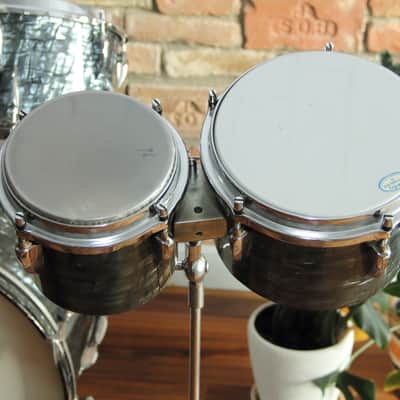 RARE Sonor Teardrop 1960s   bongos 6&8 image 4