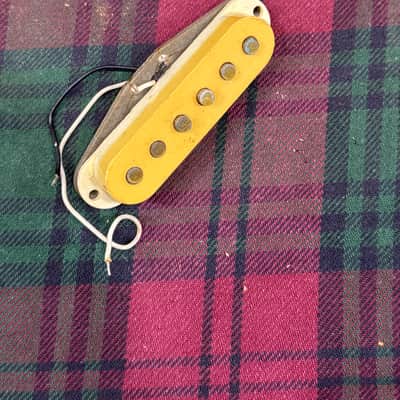 Fender Reissue 1957/1962 Grey Bobbin Stratocaster Pickup 1982 - Aged White image 3