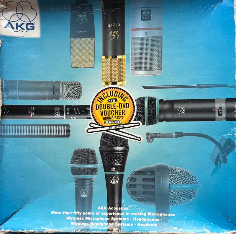 AKG C1000 S Twin Pack Small Diaphragm Multipattern Condenser Microphone 2000s - Nickel image 1