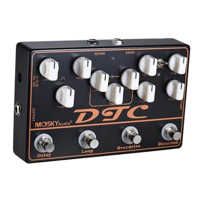 Mosky DTC Analog Multi-function Guitar Effect Pedal features distortion, overdrive, loop, delay.  image 2