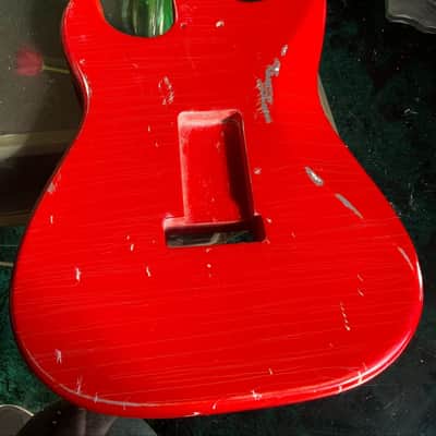 JVG-ST BODY Vivid TRUE Candy Apple RED  Aged RELIC  ORDER YOURS TODAY  Reborn Old  JVGuitars image 9