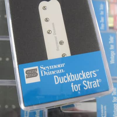 Seymour Duncan Duckbuckers for Strat Neck/Middle White SDBR-1n image 1