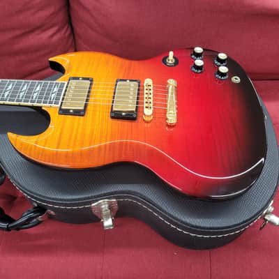 Gibson SG Supreme with Case 2004 - Lava Burst image 7