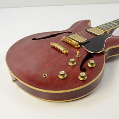 1984 Yamaha SA2000 Semi Hollow Electric Guitar - Cherry w/Case - SA-2000 image 8