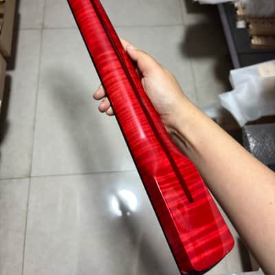 AAAA Flame Maple Rosewood electric guitar neck 22 fret Gloss Red Parts image 1
