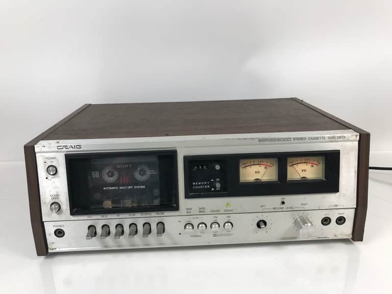 Vintage Craig 5000 Model 5201 Stereo Cassette Tape Deck image 1
