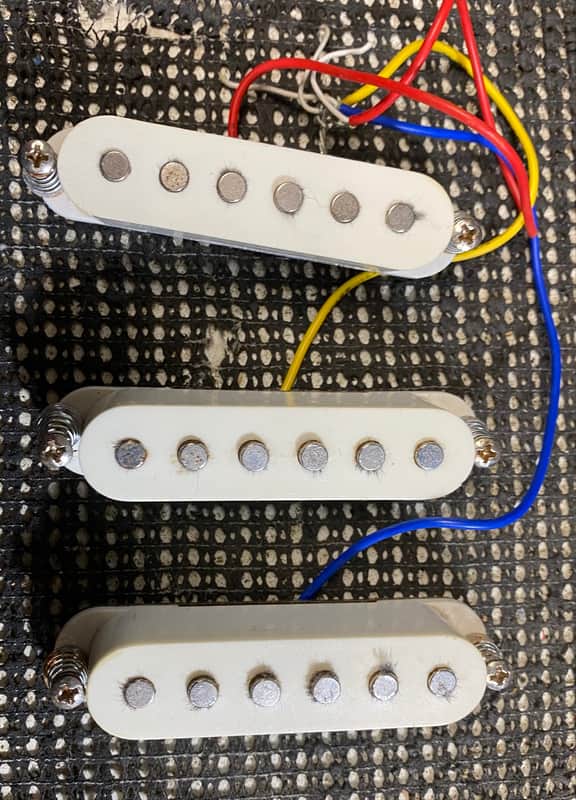 Unmarked Strat Style Single Coil Pickup Set image 1