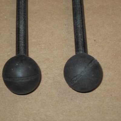 new old stock Gambal Manufacturing GPMR (UG13GPMRX) Percussive Keyboard Mallets (for xylophones and glockenspiels) Black Hard Rubber Ball Heads with Black Synthetic Shafts (with original packaging) from 1990s to early 2000s image 5