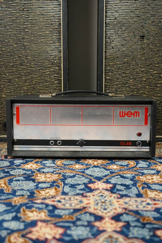 1970s WEM England SL-40 Power Stage Solid State Amp - Serviced w/ Original Cover - Good