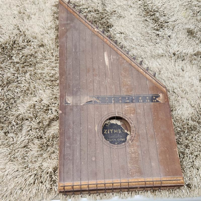 Zither 15 string by Julius Cobe as is wall hanger image 1