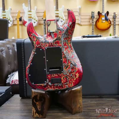 James Tyler USA Studio Elite HD HSS Slanted Rear Rout Brazilian Rosewood Fingerboard Midboost Preamp Burning Water 2K image 11
