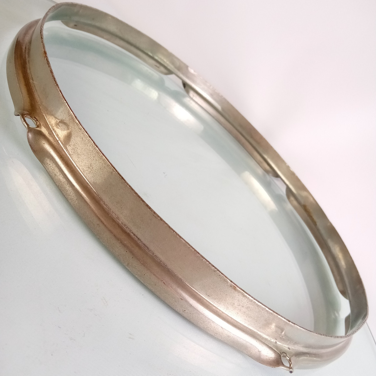 WFL 13"Stick-Chopper 6Lug Nickel-BRASS Tom Drum Rim/Hoop Double Flange Ludwig40s — main photograph