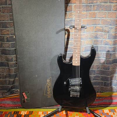 Vintage 1980s Kramer F-1000 Left-Handed Black w/ OHSC image 1