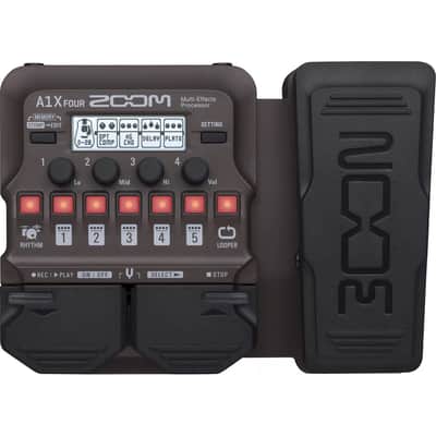 Zoom A1X Four Acoustic Instrument Multi-Effects Processor with Expression Pedal image 2