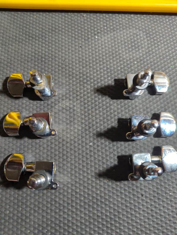 Schaller M-6 3x3 tuners 1970 - Chrome image 1