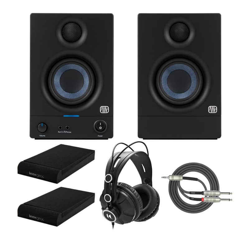 PreSonus Eris 3.5 3.5-Inch Monitor with Isolation Pads and Studio Headphone image 1