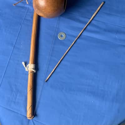 59" Brazilian Professional Berimbau Biriba Wood Stick Cabaca Sizes 8" x 21" Circumference image 5