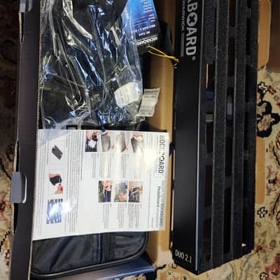 RockBoard by Warwick DUO 2.1 Pedalboard – Excellent Condition w/ Pre-Applied Loop Tape & Original Box/Accs image 2