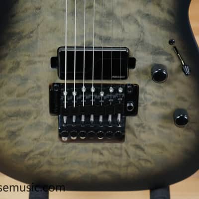 ESP LTD M-1007 Baritone - Charcoal Burst Satin image 6
