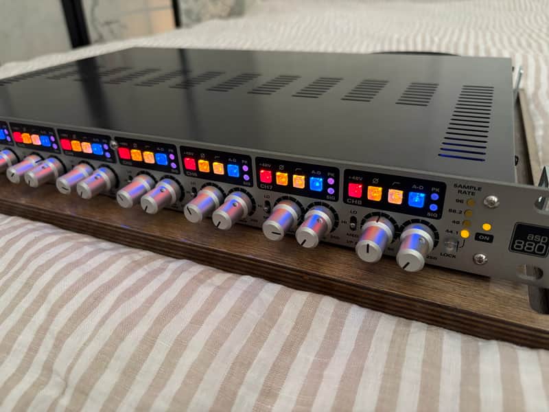 Audient ASP880 8-Channel Microphone Preamplifier and A/D Converter 2010s - Silver image 1