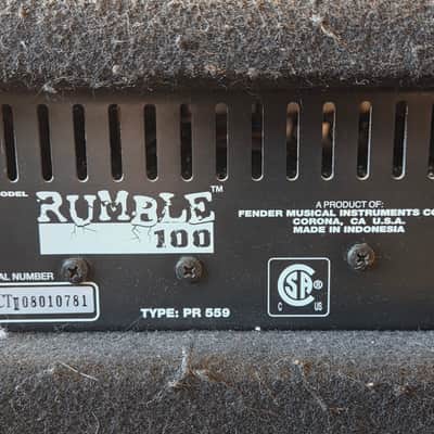 Fender Rumble 100 100-Watt 1x12" Bass Combo image 9